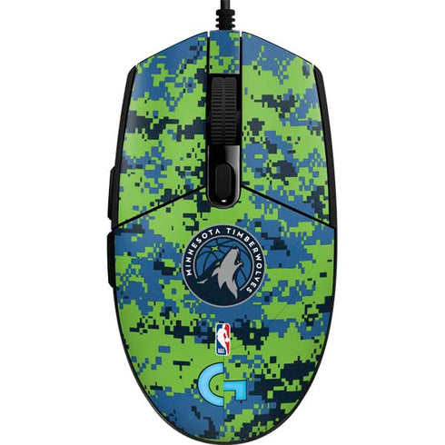 NBA Minnesota Timberwolves Digi Camo G203 Prodigy RGB Wired Gaming Mouse Skin